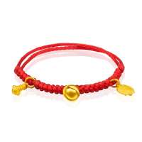 潮宏基 官方正品-哆啦A梦-13新款系列-话铃像-足金-黄金/足金手链/手绳/手串