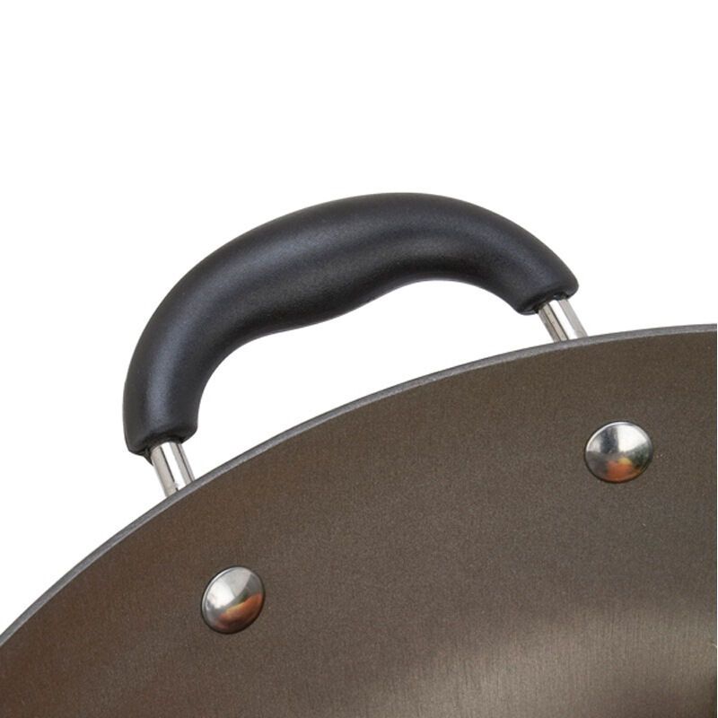 美厨MAXCOOK32cm精铸平底铁锅(套装,可视盖)