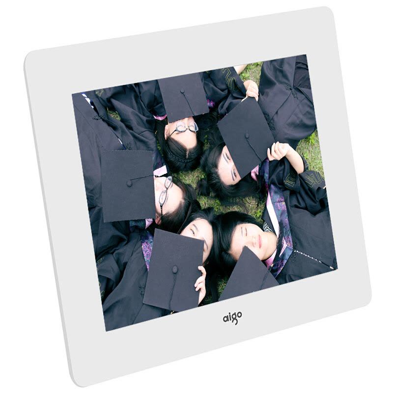 爱国者(aigo) 数码相框DPF83 8英寸高清电子相册 智能家居 支持视频音乐 SD卡/U盘直插 礼品佳选 白色图片