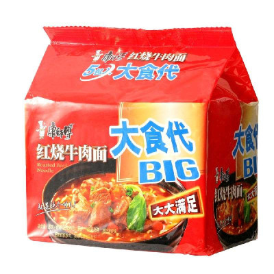 康师傅 大食袋红烧牛肉 125g*5