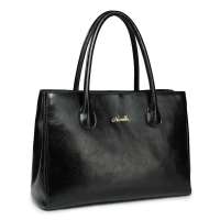 NUCELLE纽芝兰第一夫人系列牛皮单肩包411优雅黑