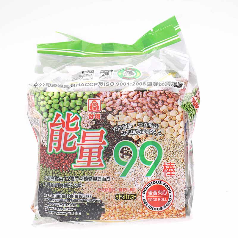 进口食品 北田能量99棒 夹心糙米卷 180g/袋