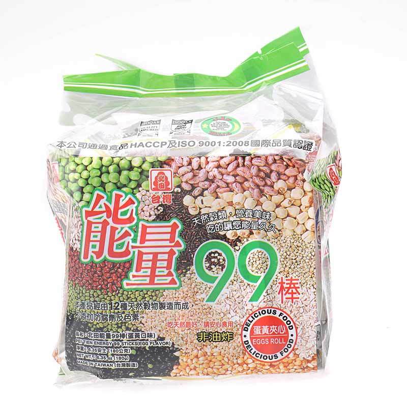 进口食品 北田能量99棒 夹心糙米卷 180g/袋