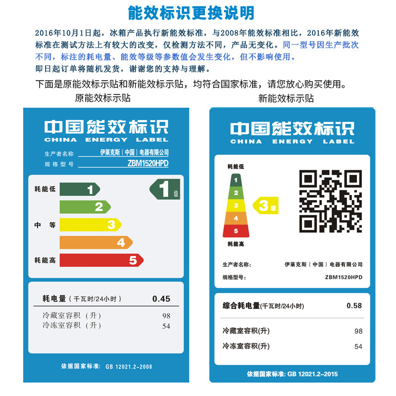 扎努西·伊莱克斯/ZANUSSI ZBM1520HPD 152升双门家用节能冷藏冷冻小冰箱(银色)