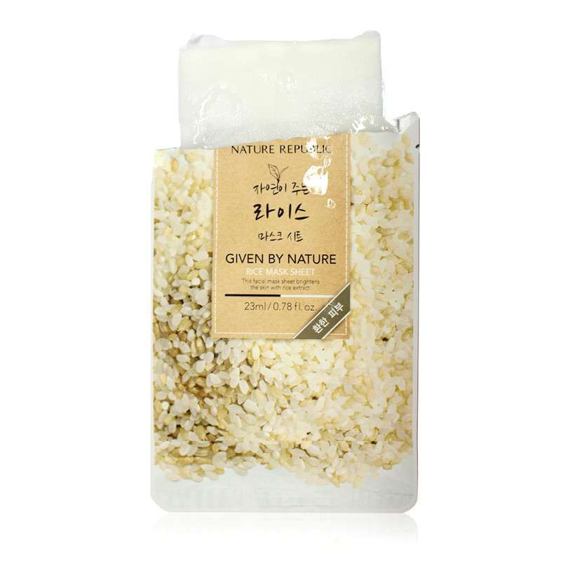 【苏宁超市】Nature Republic 纳益其尔自然主张大米面膜23ml*5