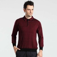 格斯帝尼男士翻领羊毛衫H8326