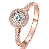 喜钻 围城 一克拉效果 52分豪华钻石戒指R1248