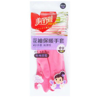 美丽雅花袖保暖手套 均码
