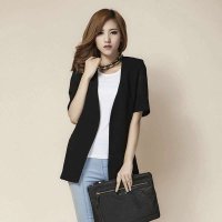 C4i 女式 OL雪纺短袖开衫1316001