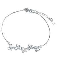 唯一(Winy) 925纯银手链 蝶舞 时尚典雅 女款手链  配精美礼盒 196SL4