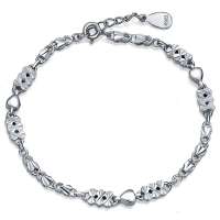 唯一(Winy) 925纯银手链 心语 时尚典雅 女款手链  配精美礼盒 198SL4