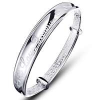 唯一(Winy)S999千足银手镯 永恒的爱 26(±)1克 纯银手镯 配检测证书精美包装 192SZ5