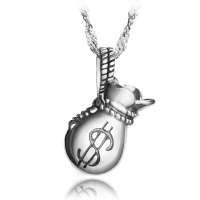 唯一(Winy)925泰银项链 幸福钱袋 高贵典雅  配精美礼盒 628XL4