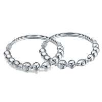 唯一(Winy)990足银手镯 福鱼护珠 宝宝儿童手镯 约11-12克 配精美包装 166SZ4