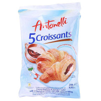 安东尼Antonelli 黑白配夹心牛角面包(可可酱+奶油)250g袋装 意大利进口