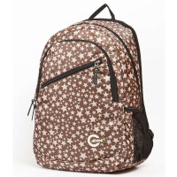 BOYI博藝 五角星商务旅行双肩电脑背包  BY09120 咖啡色印花