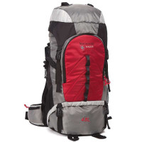 MOUNTAIN WALKER拓行者 多功能48L野外求生登山包BY01926深灰色/红色/浅灰色