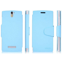 vouni简约系列皮套OPPOFIND5(X909天蓝