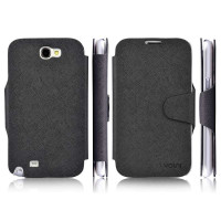 vouni简约系列皮套NOTE2N7100黑色