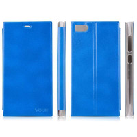 vouni简约系列二代皮套小米3睿智蓝