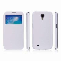 vouni超纤皮侧翻皮套天窗版SAMSUNGI9200玉石白