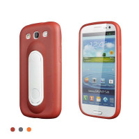 MEGIX 三星i9300支架保护套红+白