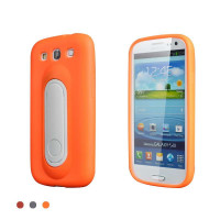 MEGIX 三星i9300支架保护套橙+白