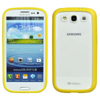 MEGIX 三星i9300双色壳保护套黄+白