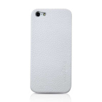 TAKEFANS荔枝纹真皮手机保护壳苹果iPhone5白色