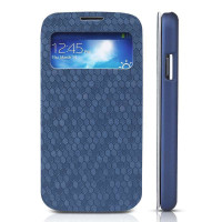 TAKEFANS莹彩潮商务系列手机皮套三星GalaxyS4蓝色