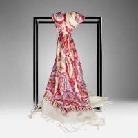 美帜新款100%超细纯羊毛喷绘围巾披肩MZ-WJ-YM806