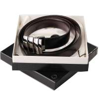 MontBlanc 万宝龙腰带/男士皮带 镀钯金平滑扣腰带 103427