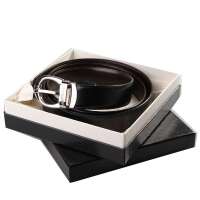 Montblanc 万宝龙男士皮带/腰带 黑色牛皮光面针扣男士皮带 106148