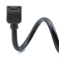 绿联(UGREEN)10173HDMI数字高清连接线1.4版弯头接口大边朝外机顶盒接电视2米