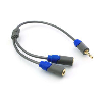 绿联(UGREEN)105333.5mm耳机一分二线情侣线AUX音频线一分二音频线转接线