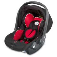 德国kiddy/奇蒂 儿童汽车安全座椅 睿智者 0-15个月 平躺提篮 黑红色