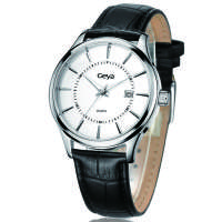 格雅GEYA时尚真皮石英表G07005GWW