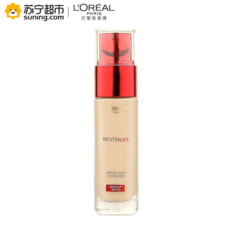 欧莱雅(LOREAL)复颜提拉紧肤精华粉底液30ml 100珍珠白