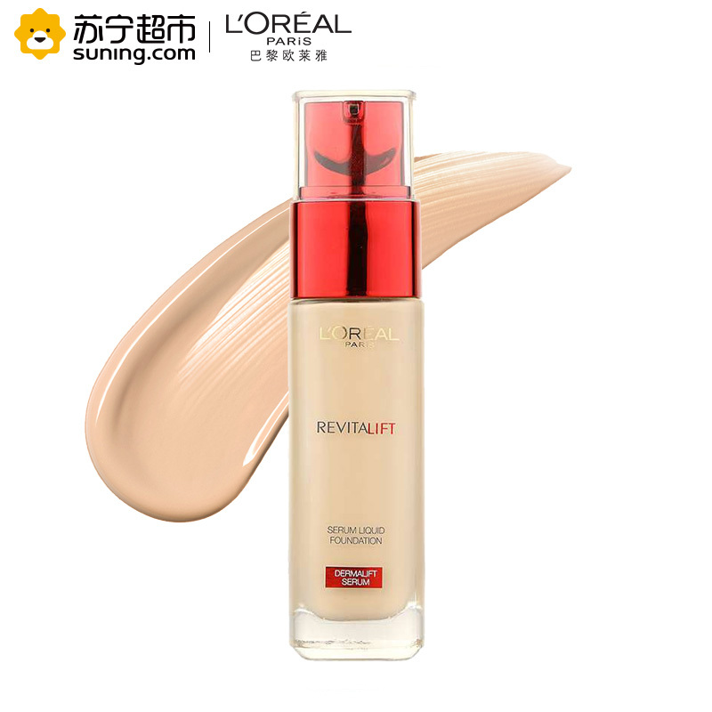 欧莱雅(LOREAL)复颜提拉紧肤精华粉底液30ml 100珍珠白