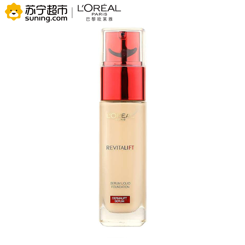 欧莱雅(LOREAL)复颜提拉紧肤精华粉底液30ml 110柔粉白