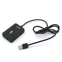 绿联(UGREEN)20239USB2.0Hub高速集线器首创一个USB接口向上方便使用豪华商务型黑色