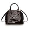 Louis Vuitton  路易威登  女士紫红色漆皮迷你手提斜挎包  M91678