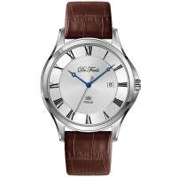 FEELS 王子白盘皮带男表 F3222GW