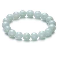 Lux-women 天然翡翠A货淡绿手链-冰心露珠(附权威鉴定证书)LW13031403885