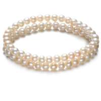 Lux-women 天然淡水珍珠手链5-6mm-比翼双飞(附权威鉴定证书)LW13031403893