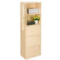 慧乐家鲁比克五层组合居家简约时尚带门柜收纳 简易储物柜 11087-1