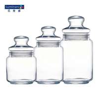 乐美雅 居家乐密封储物罐茶叶罐奶粉罐零食糖果收纳好帮手G4413 3只套装