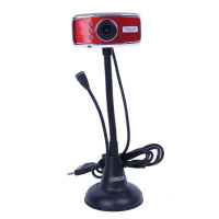 蓝色妖姬T91（烈焰红） 高清带麦电脑摄像头