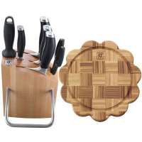 双立人TWINOlymp刀具7件套+双立人竹制砧板