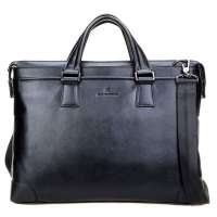 香港柏格斯丹BAGSTOCK牛皮手提包男士单肩斜挎商务公文电脑包CB20032-1黑色